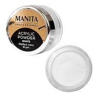 Акриловая пудра MANITA PROFESSIONAL мелкодисперсная "WHITE" (50 г)