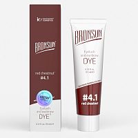 BRONSUN Краска для ресниц и бровей Медный каштан №4.1 15 мл 