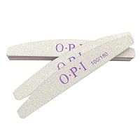 Пилка для ногтей OPI ЛОДКА 100/180 грит, серая , 25шт