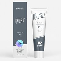 BRONSUN Краска для ресниц и бровей Графит №2 15 мл 