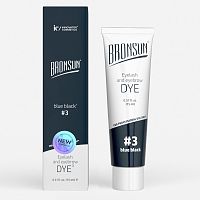 BRONSUN Краска для ресниц и бровей Иссиня-черный №3 15 мл 